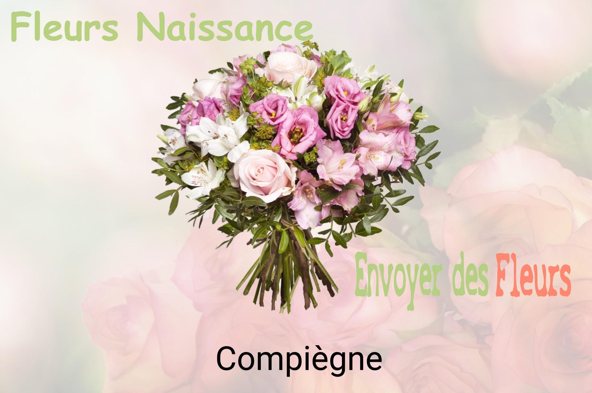 Bouquet de fleurs de naissance livré à Compiègne